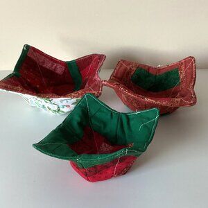 Handmade Quilted Soup Ice-cream Hot Cold Bowl Cozies Cozy Holder Reversable